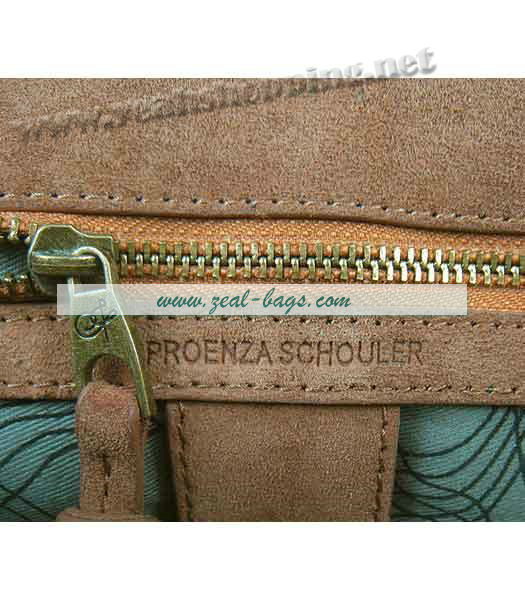 Knockoff Proenza Schouler Suede PS1 Satchel Bag in Brown Cow Suede Leather